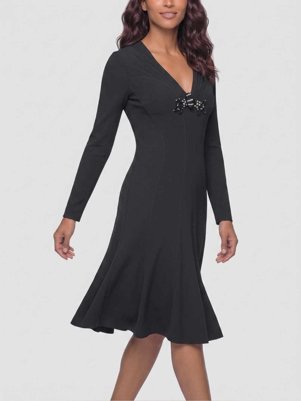 BLUMARINE DRESSY DRESS W/RHINESTONES ESCADA STYLE IT46/10US